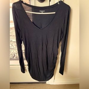 Motherhood Maternity Long Sleeve Black (not faded) Top, Size M